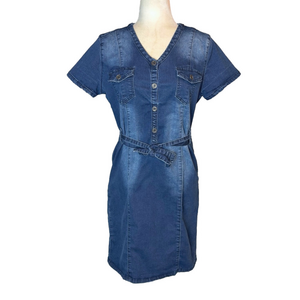 Oxygen stretchy denim dress